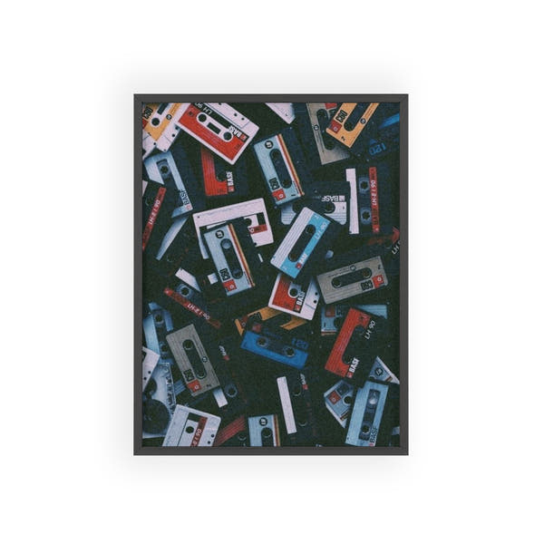 Retro Cassettes Poster