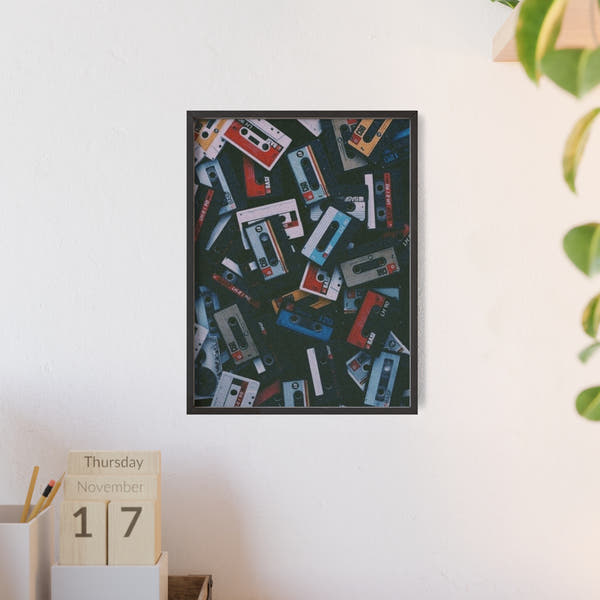 Retro Cassettes Poster