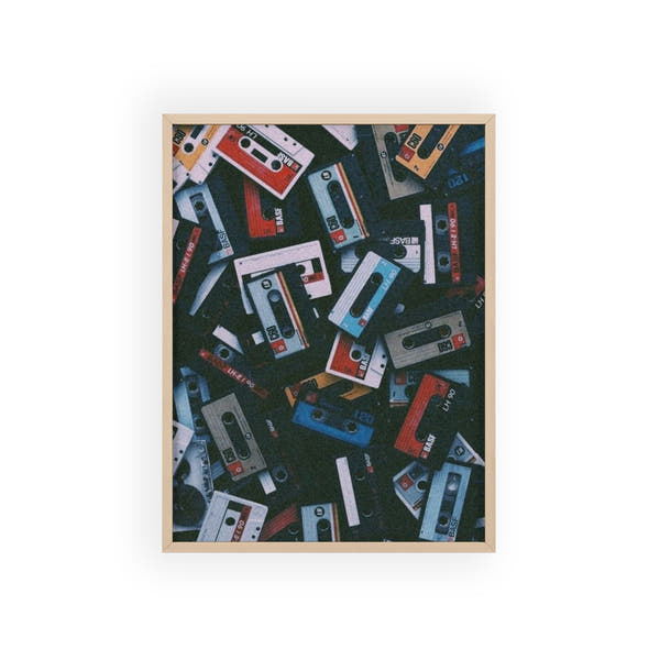 Retro Cassettes Poster